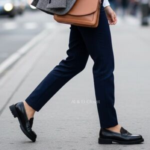 Vionic Cheryl II Black Nappa Leather Loafers – Women’s Size 6W – New In Box